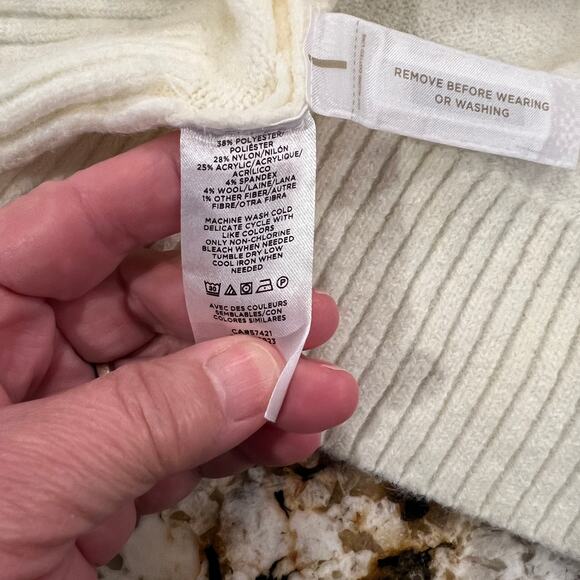 NWT LOFT Whisper White & Pastels Fair Isle Relaxed Sweater - Picture 8 of 8